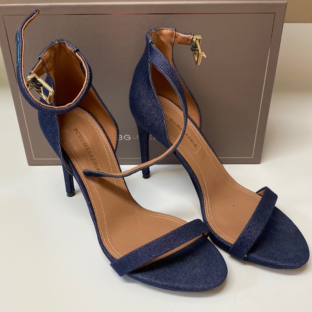 BCBGMaxAzria “Dona” Denim Stilettos